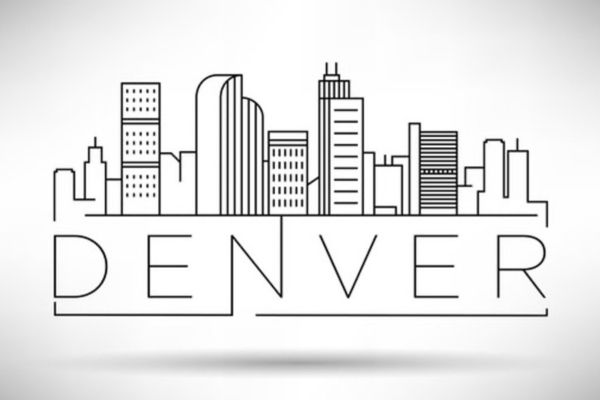 graphic of Denver skyline